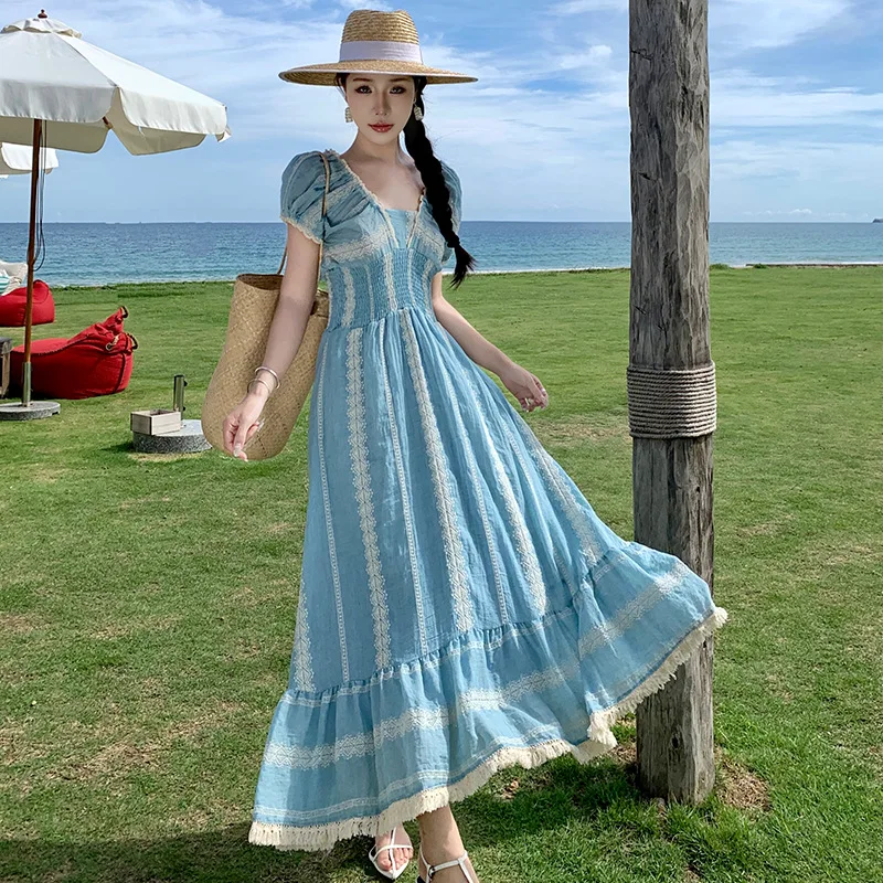 

Dress Korean Style Fairy Ropa Coreana Cocktail Dresses Vestidos Blancos Womens Clothing Luxury Birthday Dresses Long Dress