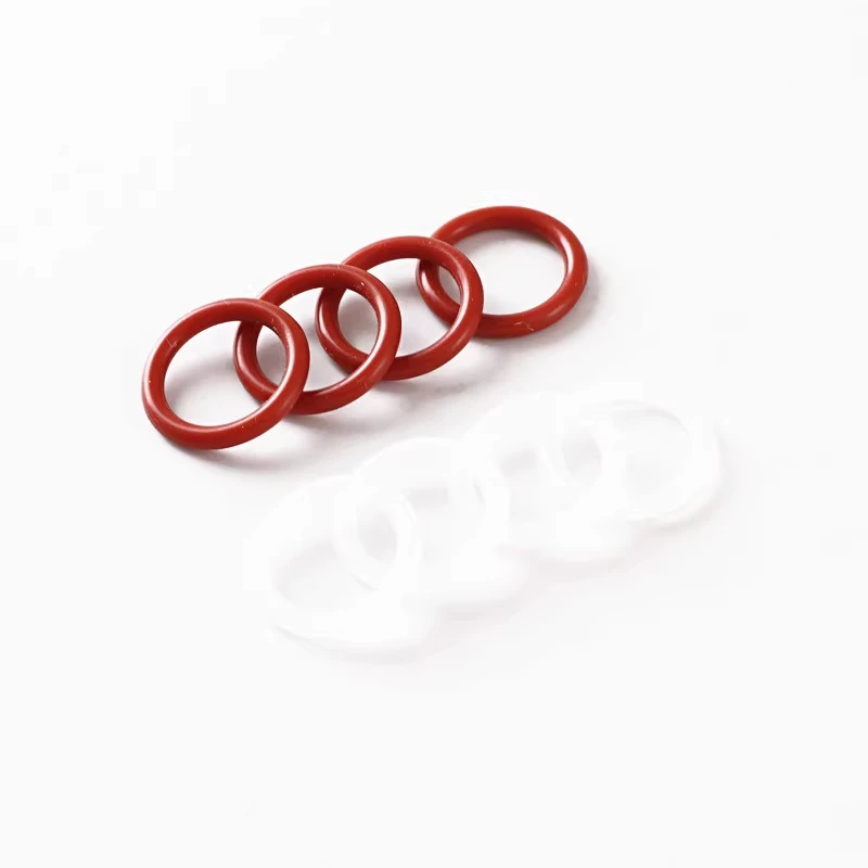 

10Pcs Red White Silicone Seal Ring O-Ring Fluorine Rubber Thickness 2.65mm High Temperature Wear-Resistant O-Ring