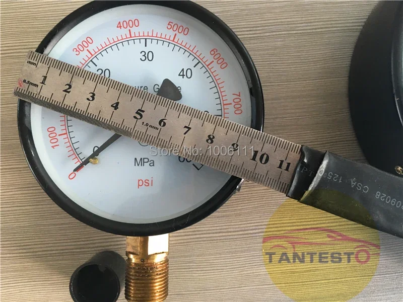 0-60MPA Pressure Gauge For S60H Diesel Injector Nozzle Tester, Common Rail  Tester Tool