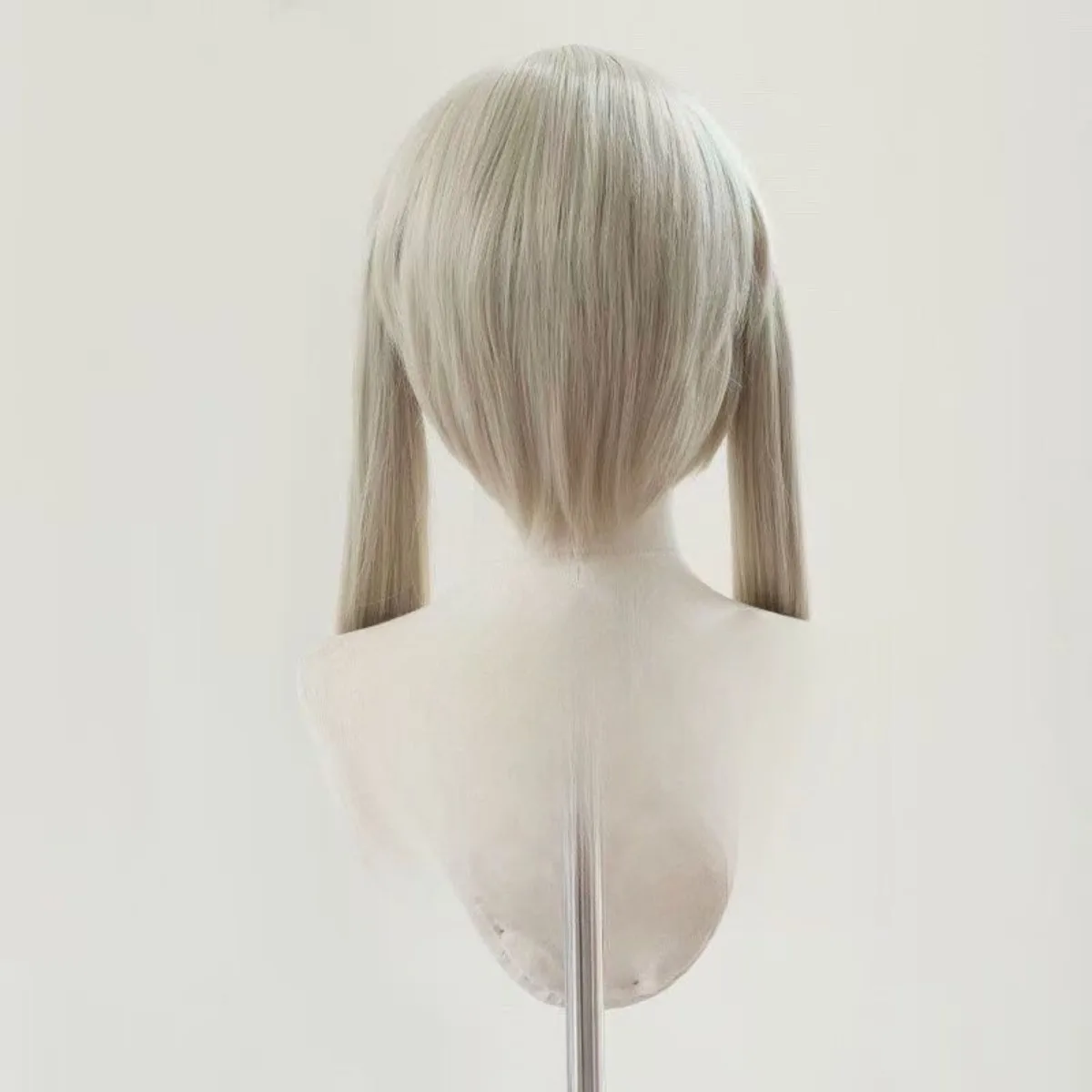 Soul Eater Maka Albarn Cosplay Peruca Linho Loira Twin Ponytails Estilo Anime Peruca Fantasia Para Cosplay