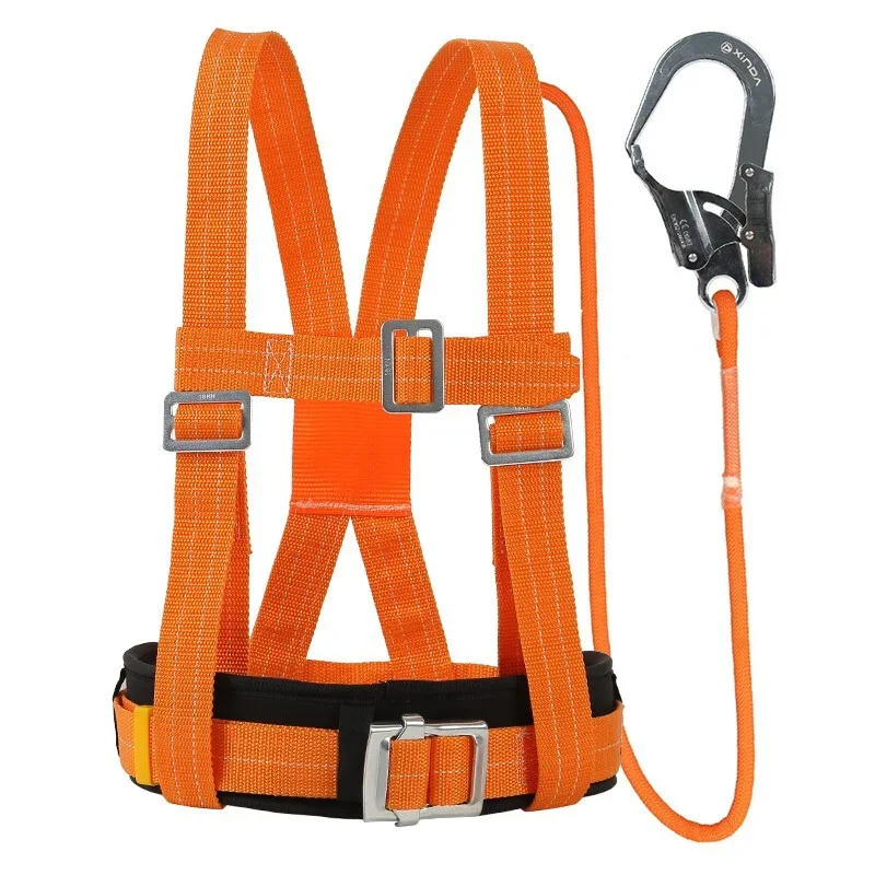 Adjustable Safety Belt Aerial Work Cleaning External Wall Rescue Protection Safety Rope Outdoor Climbing Safety Harness