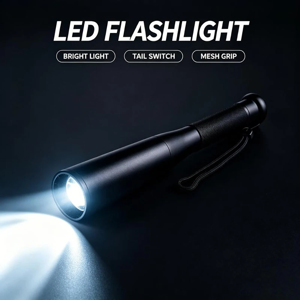 Self Defence Baseball-Bat Flashlight Battery Operated For Indoor Outdoor