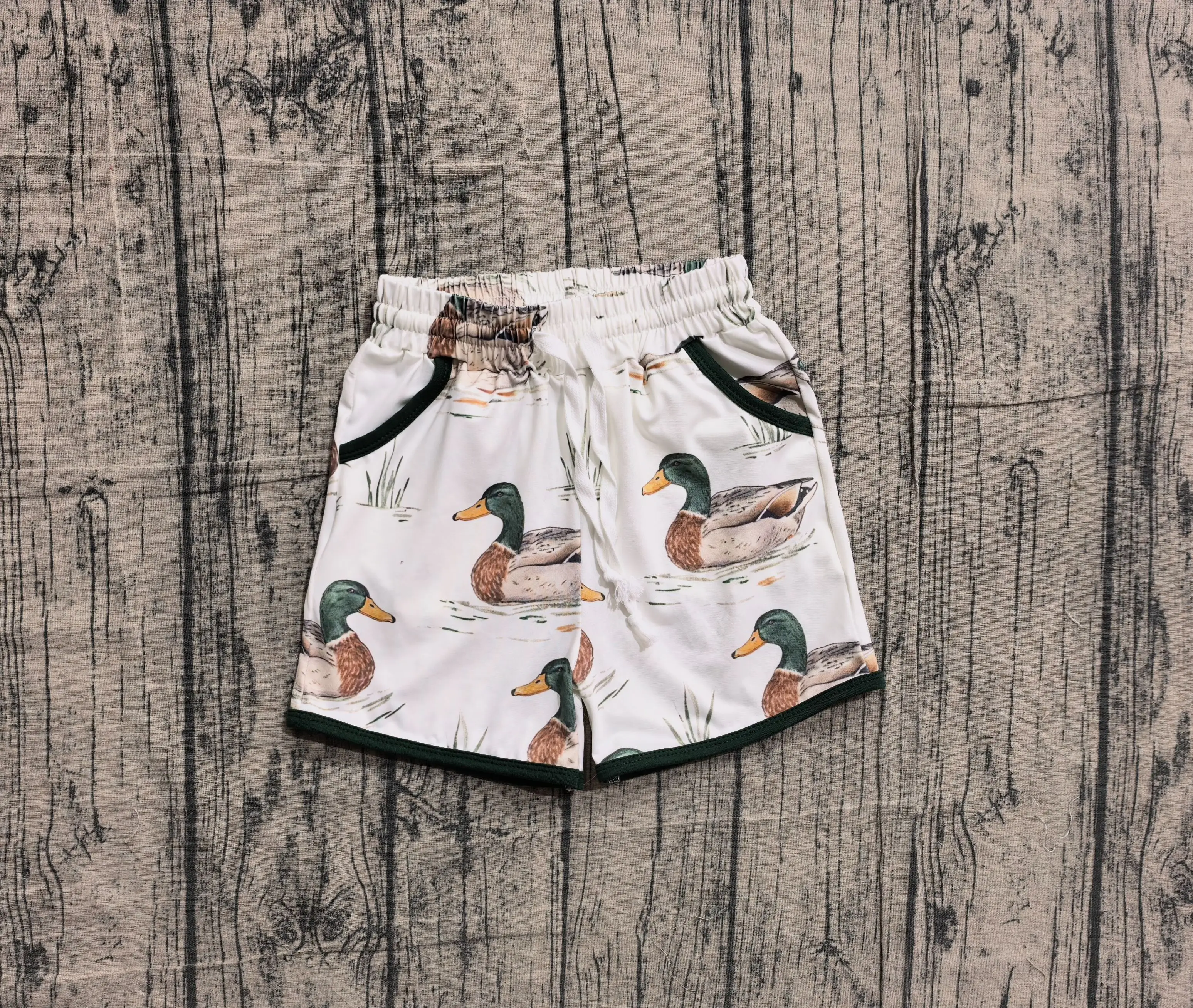 Wholesale Children Toddler Elastic Ducks Clothes Baby Boy Bottom Pockets Shorts Clothing Kids Wear