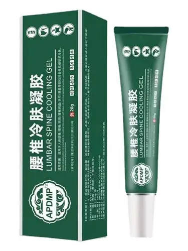 Ungüento para el dolor de hombros y columna vertebral, Gel verde para el dolor Lumbar, 20g
