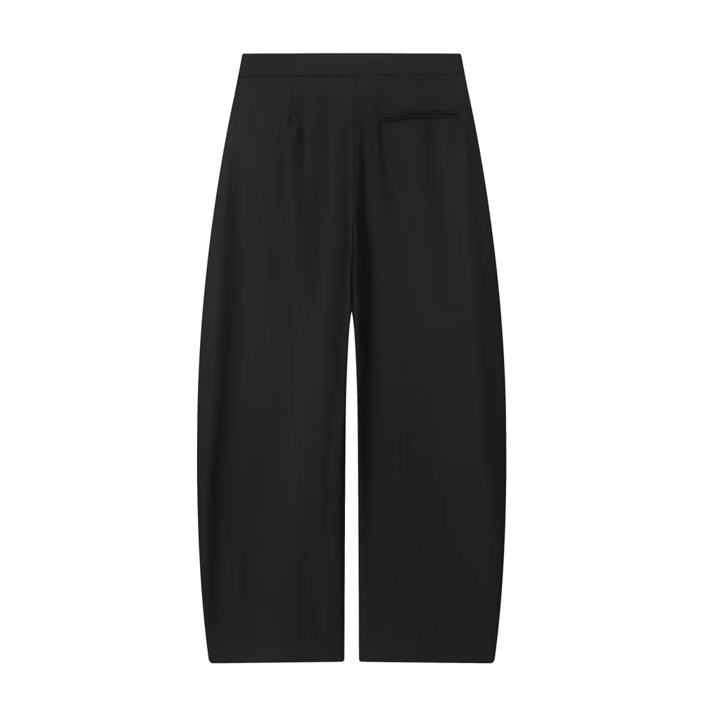 الخريف والشتاء الملابس النسائية الجديدة النمط الفرنسي تصميم سستة الديكور منتصف الخصر السراويل نسخة البالون العائمة #2