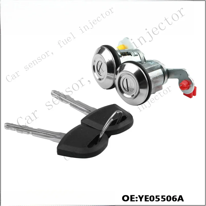 Q+ Left Right 2 Door Lock cylinder with 2 keys For Mitsubishi L200 1995-2005