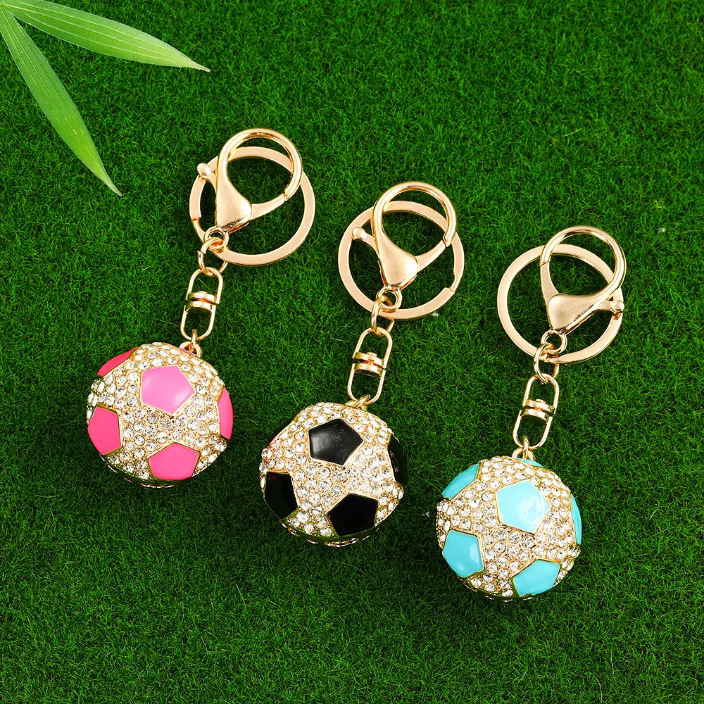 New Football Souvenir Key Chain Men Women Soccer Fans Keychain Backback Pendant Personality Fashion Fan Pendant Car Bag Charms