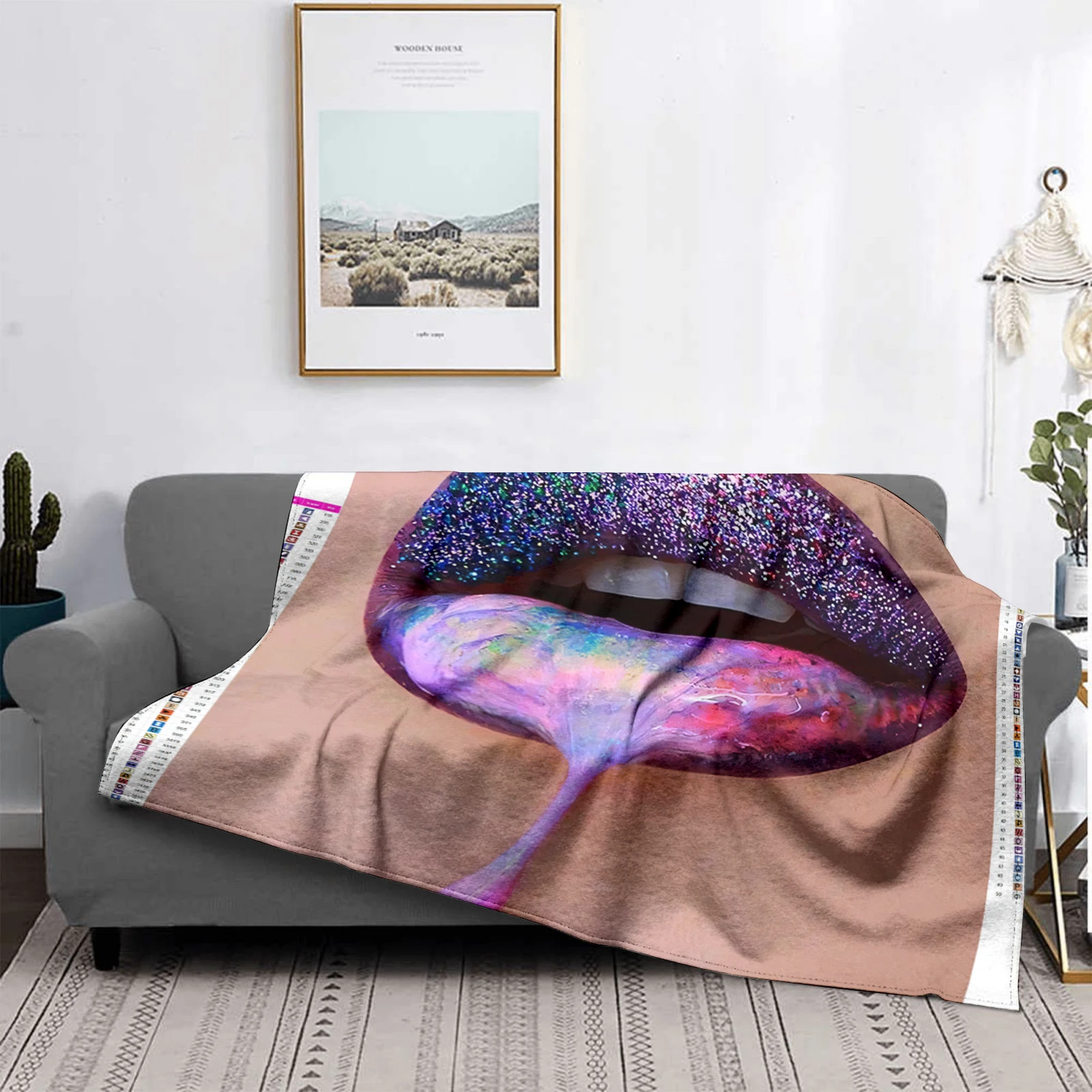 Home decoration plush Sofa blanket Colorful Animal  Bedspread on the bed anime fluffy soft blankets thick blanket for winte