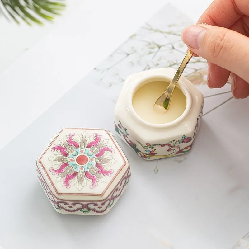 Ceramiczny słoik w stylu starożytnym, pasta do kadzidła, bogini, długotrwały zapach, wiele zapachów, przenośne, stałe kadzidło w stylu starożytnym.