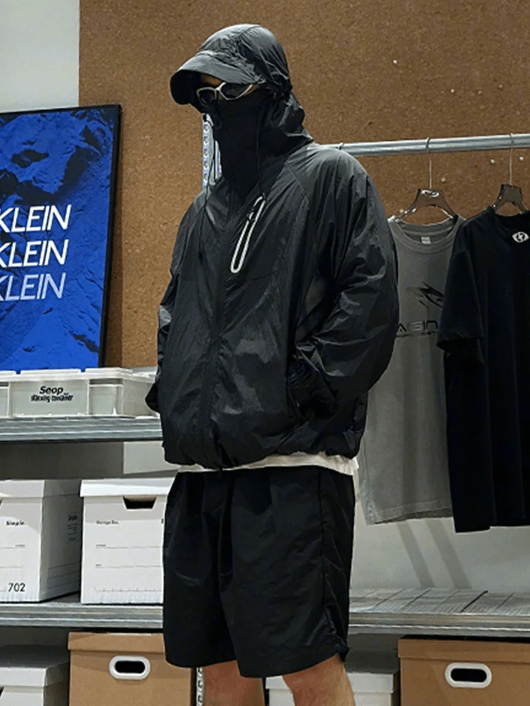 

Мужская летняя спортивная одежда Bla Samurai Ice Silk: быстросохнущая, водонепроницаемая, для активного отдыха, бега и рыбалки, с защитой от УФ-излучения, модная