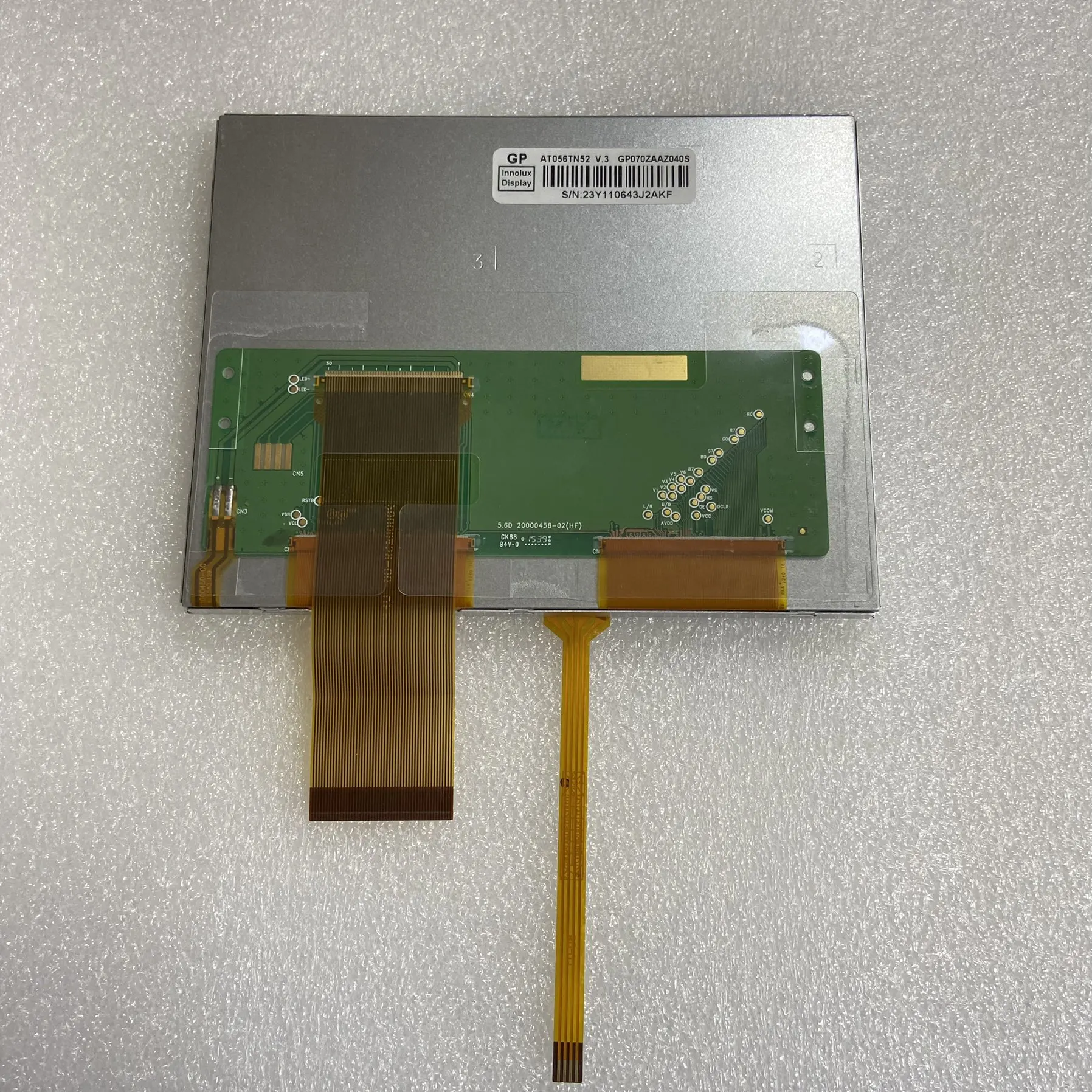 5,6 polegadas AT056TN52 V.3 V3 640x480 painel de tela LCD com toque