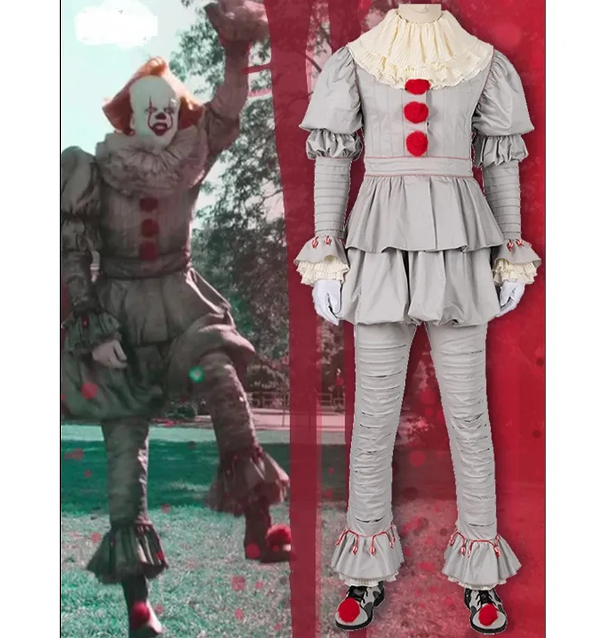 

Clown Back to the soul 2 Pennywise Cos Costume Halloween Annual Meeting Stage Costume Adult Full Set of Customization