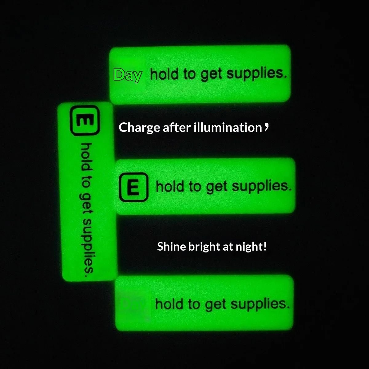 Supply Point Luminous Refrigerator Sticker Creative Toys