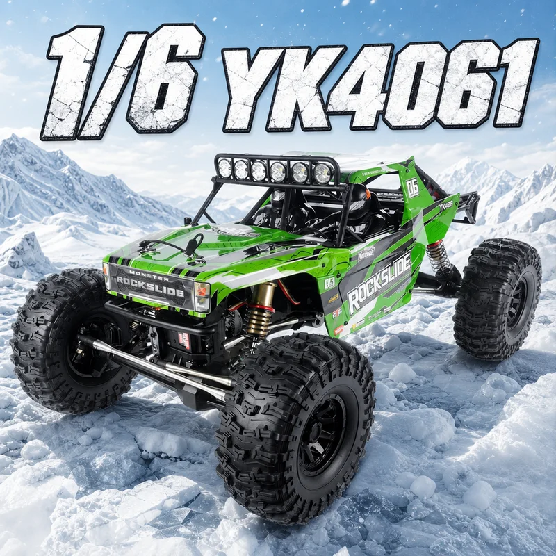 YK4061 1:6 Ultra-Low Center Of Gravity Professional RC Remote Control Car Electric Powerful Climbing Car Off-Road Vehicle 4061