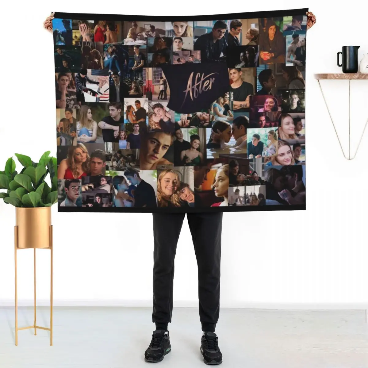 After Collage Throw Blanket Custom For Sofa Thin Plaid Sofas wednesday Bed Blankets