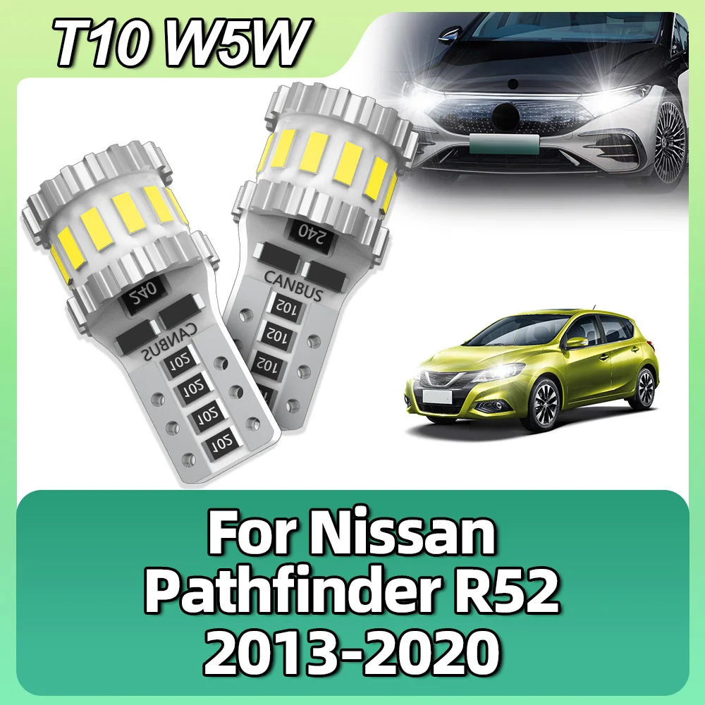 

W5W T10 LED Bulbs Canbus 194 168 Dome Clearance Signal Lights For Nissan Pathfinder R52 2013 2014 2015 2016 2017 2018 2019 2020