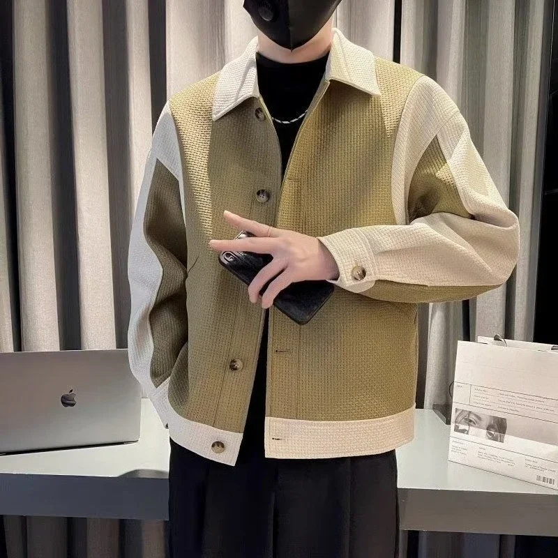 

​ Мужская куртка в стиле ретро, двухслойная конструкция с капюшоном, теплая, но стильная верхняя одежда для мужской повседневной носки ​