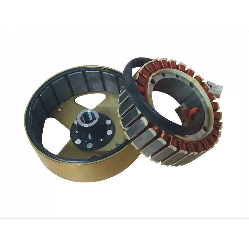 3.5KW 5KW Pure Copper Stator Rotor Kit, Inverter Generator Replacement Rotor for Brushless Alternator