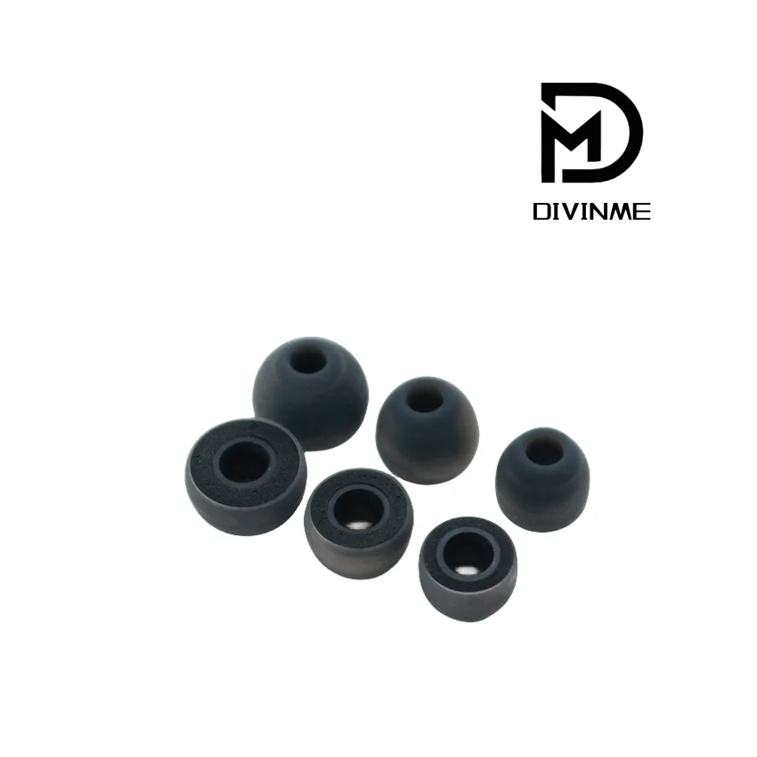 DIVINUS Velvet DIVINME Fluwelen siliconen oordopjes voor mondstukgrootte 3-5 mm, zachte diepe oordopjes voor IEMs AFUL Performer 5/8