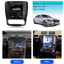 Android Car Multimedia For Mercedes Benz R Class W251 R280 2005-2016 Player Stereo GPS DVD Radio Navigation Touch Screen Carplay