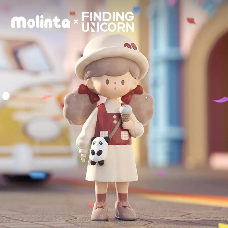 Molinta Spring List Series 4 Blind Box Guess Bag Mystery Box Toys Doll Cute Anime Figure Desktop Ornaments Gift Collection