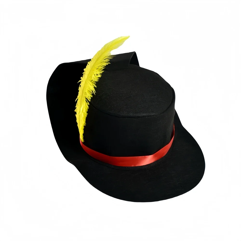 سنور في الأحذية القط تأثيري قبعة الكبار الاطفال قبعة مع ريشة زي اكسسوارات الأطفال لعب الأدوار هالوين كرنفال البدلة الدعائم