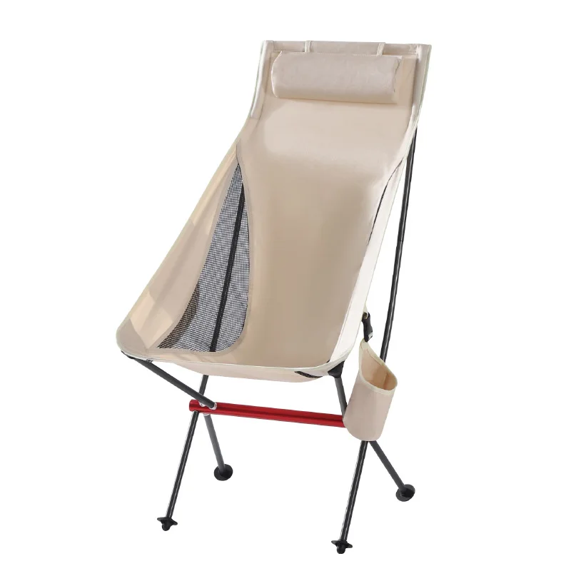 

Outer folding chair portable fishing stool light leisure moon chair camping art student recliner
