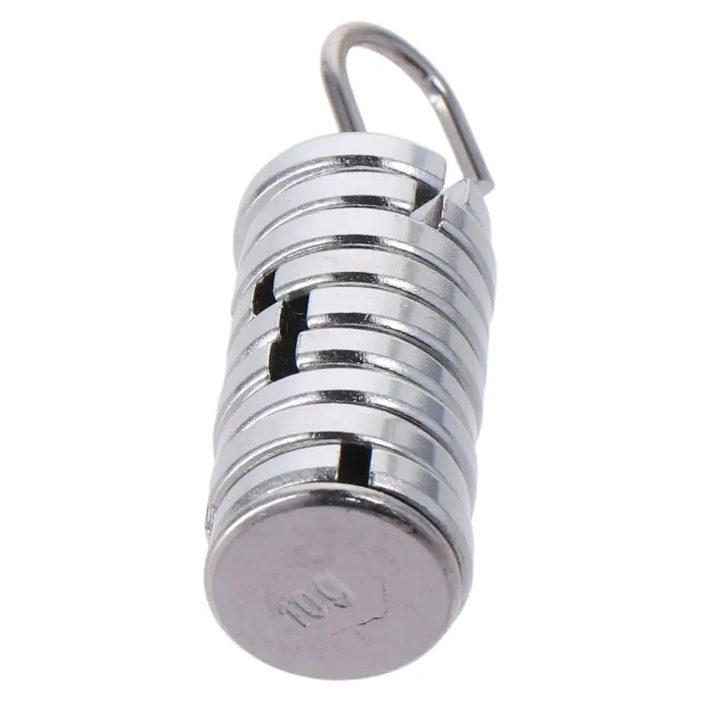 

Premium Chromium-Plated Lab Slotted Mass Set Total 100g Silver Metal Slotted Weights 10g Each with Hanger and Case Laboratory