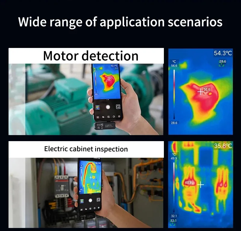 UTi120 Mobile 120MS Industrial Mobile Phone Thermal Imager Camera For IPhone Android Phone External Infrared Imaging