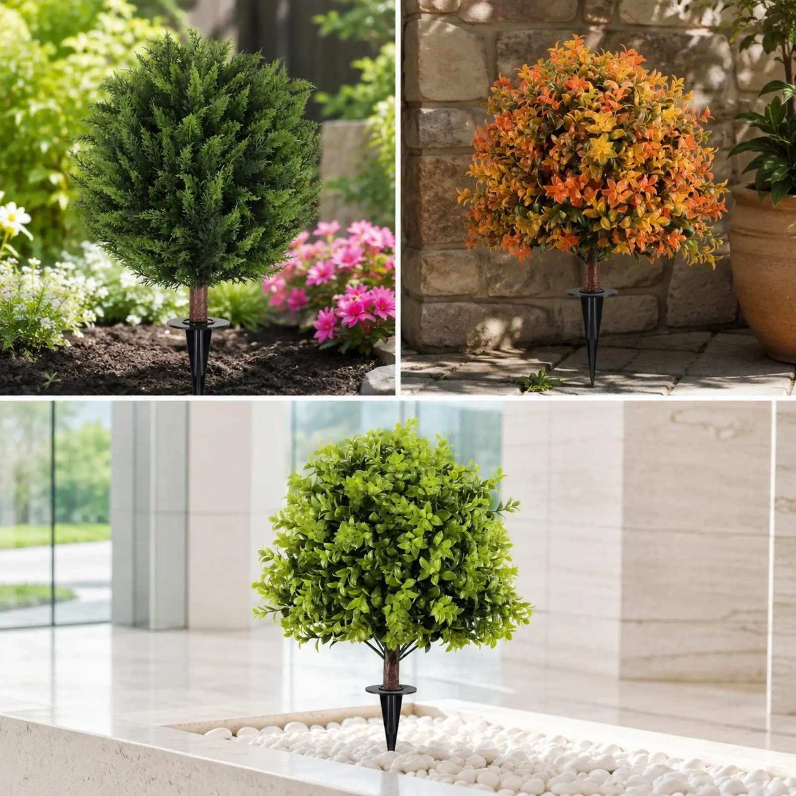 albero-topiario-in-plastica-con-palla-verde-e-palo-di-supporto-per-decorazione-di-patio-vialetti-e-giardini-esterni
