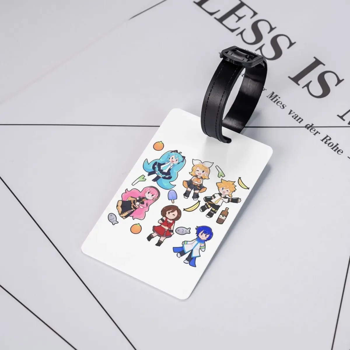 Vocaloid Chibi Chaos! Miku Gepäckanhänger, Kofferzubehör, Reisen, Mode, Gepäck, Bordetikett, Etikettenhalter, Ausweis, Name, Adresse