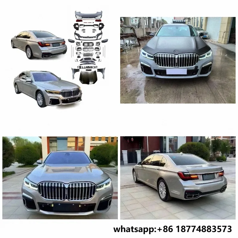 Easy Install for BMW 7series Bodykit F01 F02 2008-2015 Upgrade to 2023 G11/G12 LCI M760Li Sport Non-cutting LED Headlights