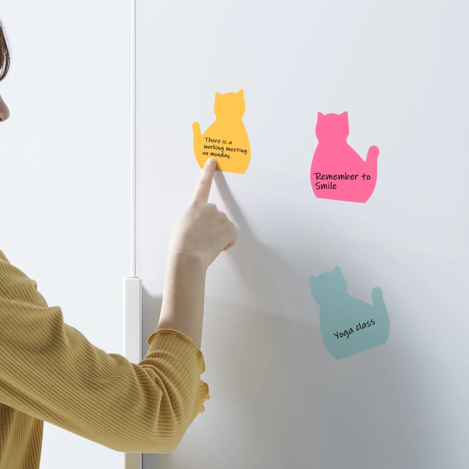 

8Pcs Self-Stick Memo Pads Color Paper Note Pads 30 Sheets Each for School Office Task Lists Planning