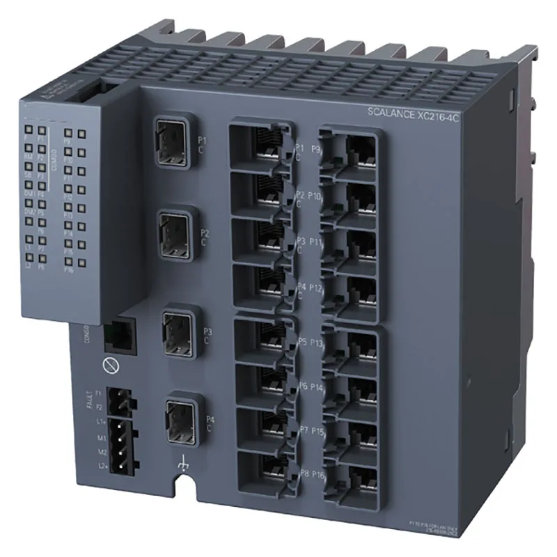 XC216-4C manejable Layer 2 IE Switch 12 puertos 6GK5216-4BS00-2AC2