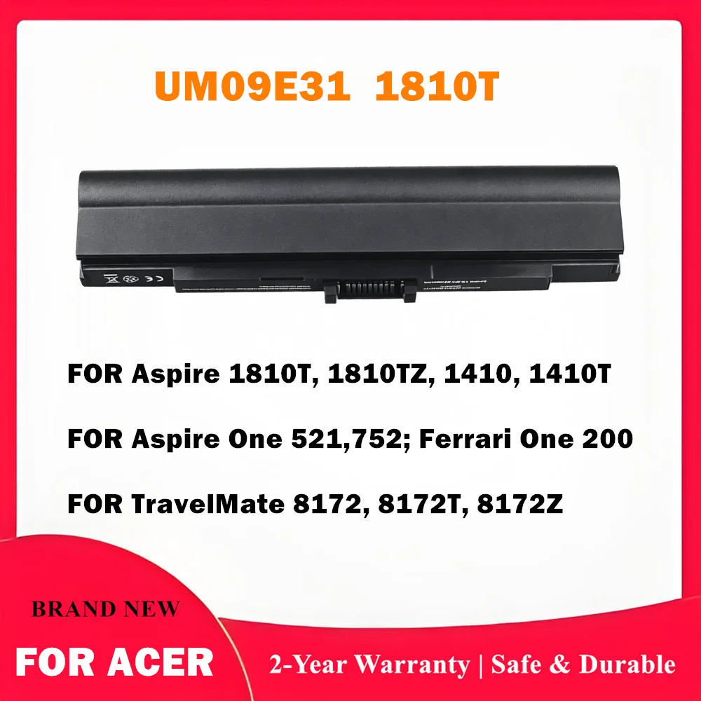 LAPTOP BATTERY UM09E31 UM09E32 UM09E71 FOR ACER ASPIRE 1810T 1810TZ 1410 1410T
