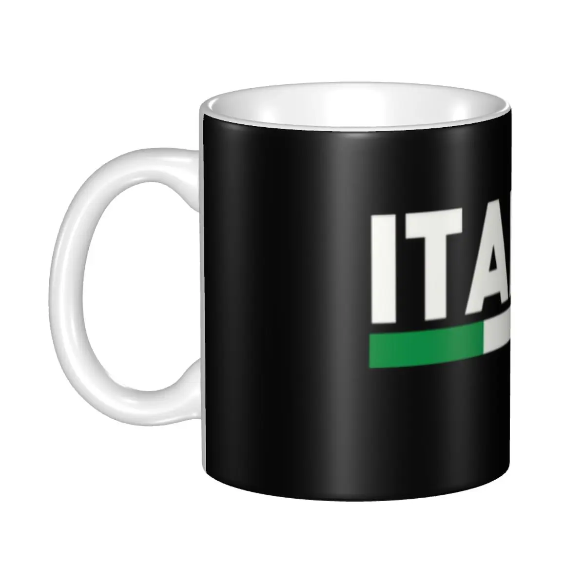 Customized Flag Of Italy Coffee Mugs DIY Italian Patriotic Ceramic Tea Milk Cup