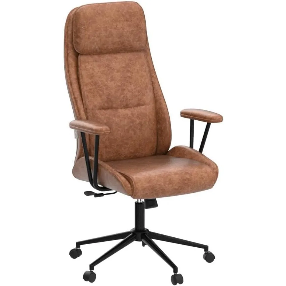 Ergonomic Home Office Desk Chair with Lumbar Support,Modern Reclining Office Chair,High Back Swivel Rolling Task Computer Execut