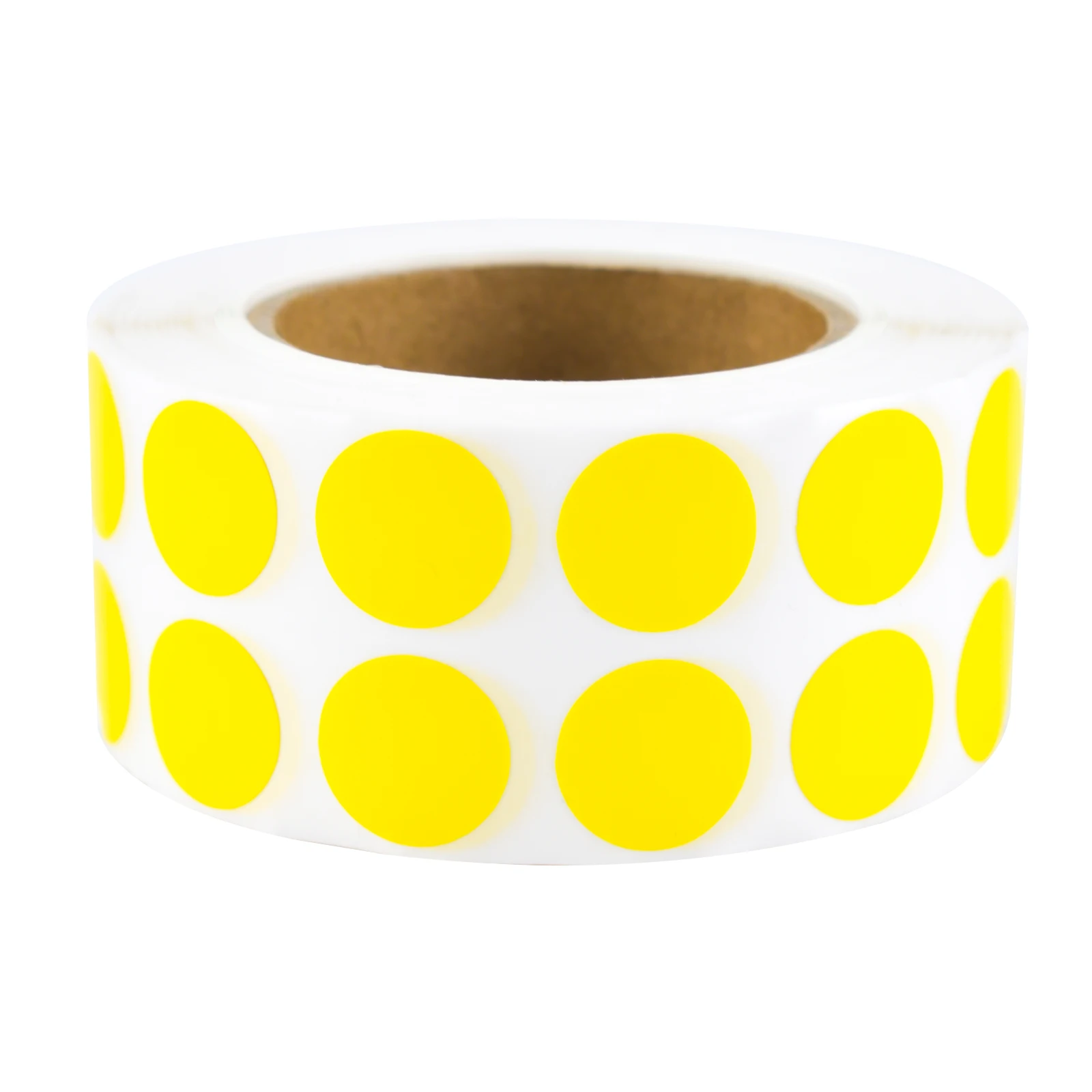 2000Pcs Per Roll, Single Stickers 1.3Cm/0.5In, Double-Row Yellow Round Dot Labels, Colorful Coded Round Stickers, Small Round Dot Stickers, Self-Adhesive, for File Classification, Marking Key Points, Coloring, Students, Classroom, Office Organization. Category: General Labels