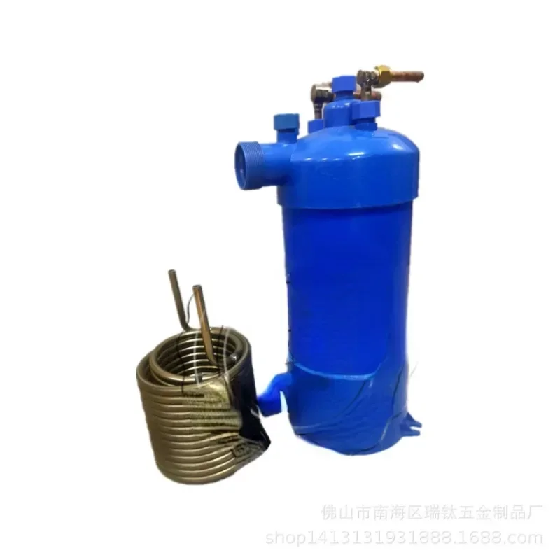 Swimming pool water heater heat pump titanium tube heat exchanger