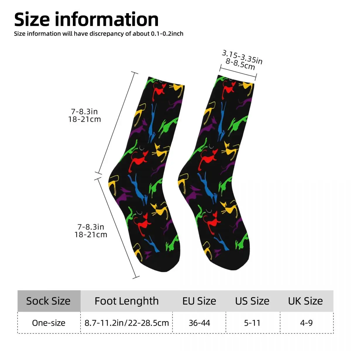 Regenbogen Silhouette Windhund Socken Männer Frauen glücklich Hund Liebhaber Tier Socken Hip Hop Frühling Sommer Winter Mittel rohr Socken