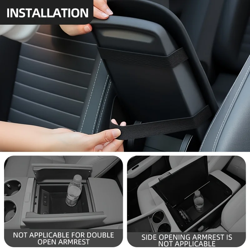 1PC Car Armrest Box Height Pad Car Center Armrest Box Plush Pad Arm Pad Car Interior Armrest Pad Cover Auto Spare Parts