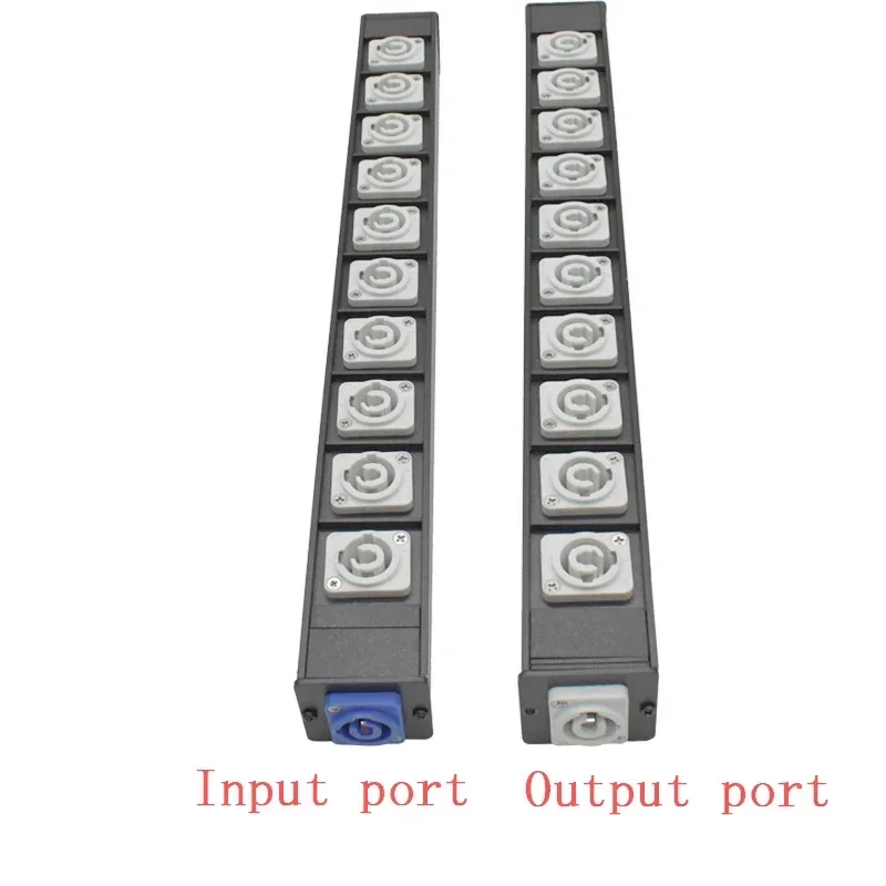 PDU power strip aluminum box shell aviation socket NAC3MPA NAC3MPB stage light LED connector power chassis 20A/250V1-13AC