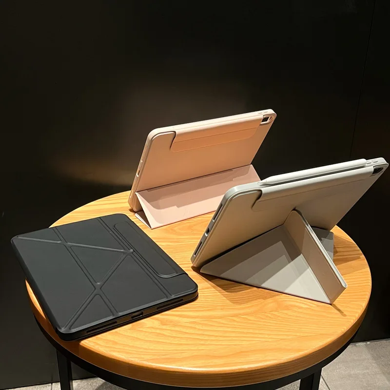 Imagem -03 - Suporte Multi-angle Destacável para Ipad Anti-bend Capa Folding Case Funda 9th 8th 7th 10 Pro 11 Air 10.2