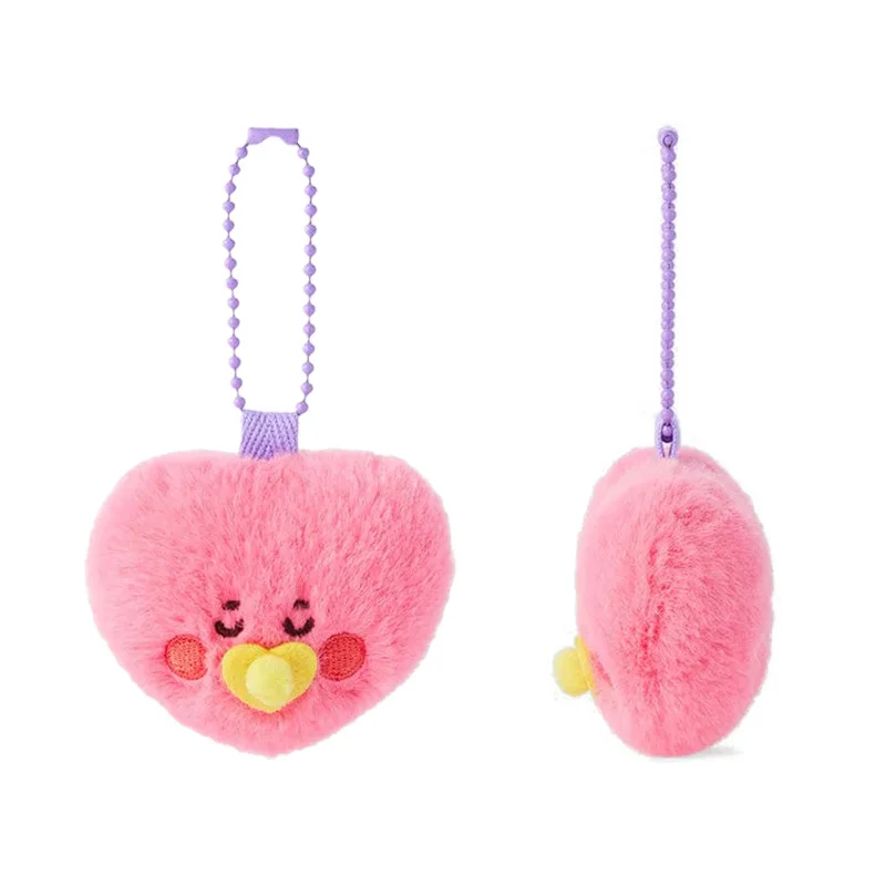 New Kawaii Bt21 Neonate Series Plush Keychain Mini Good Night Baby Bt21 Plush Toy Boy Girl Bag Key Chain Pendant Birthday Gift