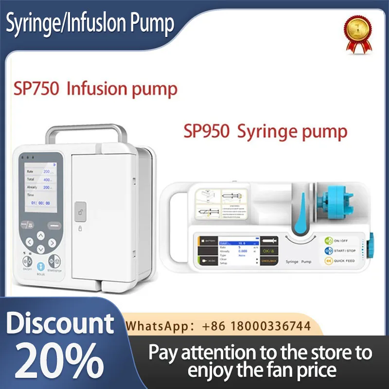 CONTEC Human or Veterinary Use Syringe Pump Infusion pump SP750 / SP950 LCD real-time Alarm Rechargable battery