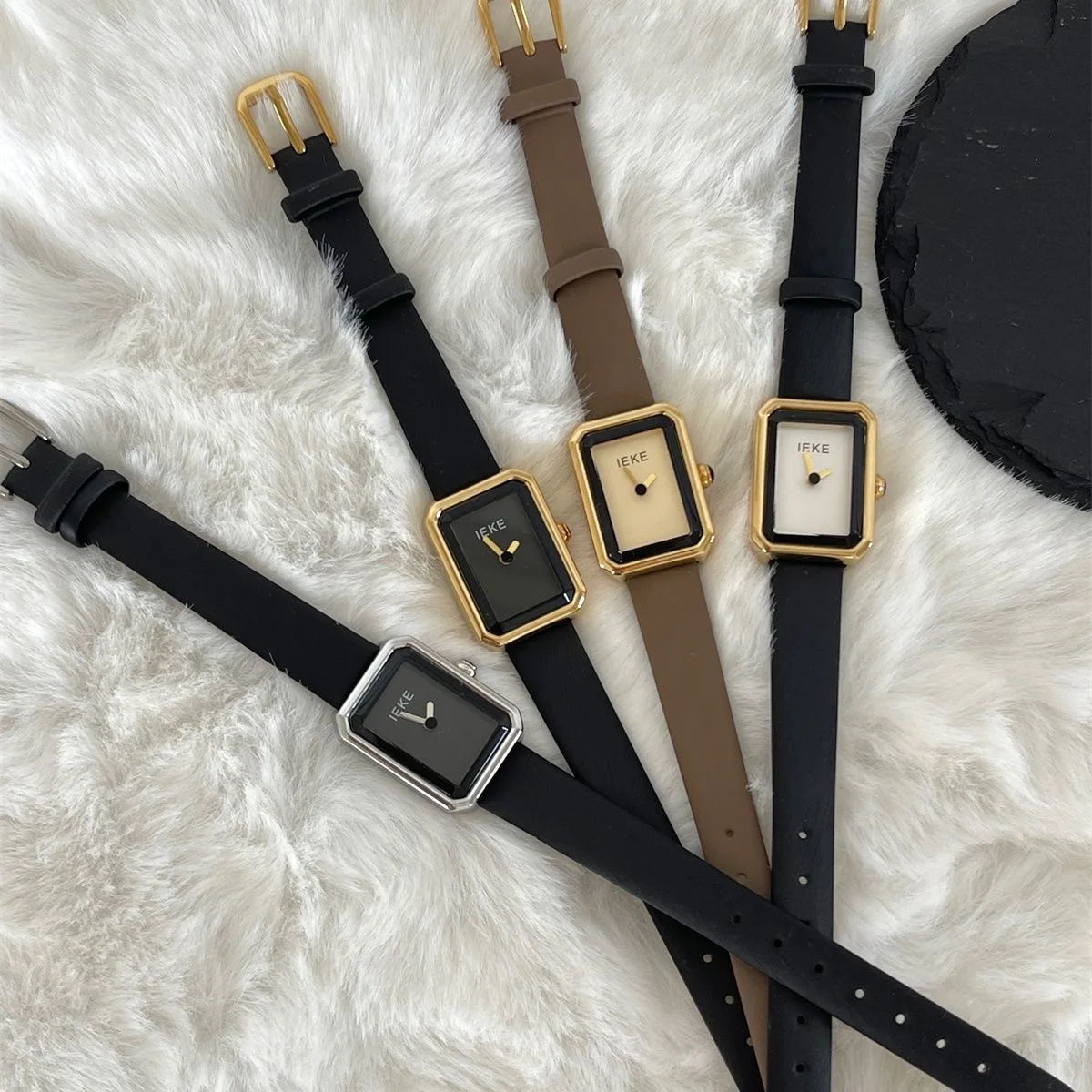 Women Quartz Watch Luxury Orologio Square Rectangle Dial Reloj Vintage Simple Fashion Minimalist Clock Ladies Classic Wristwatch