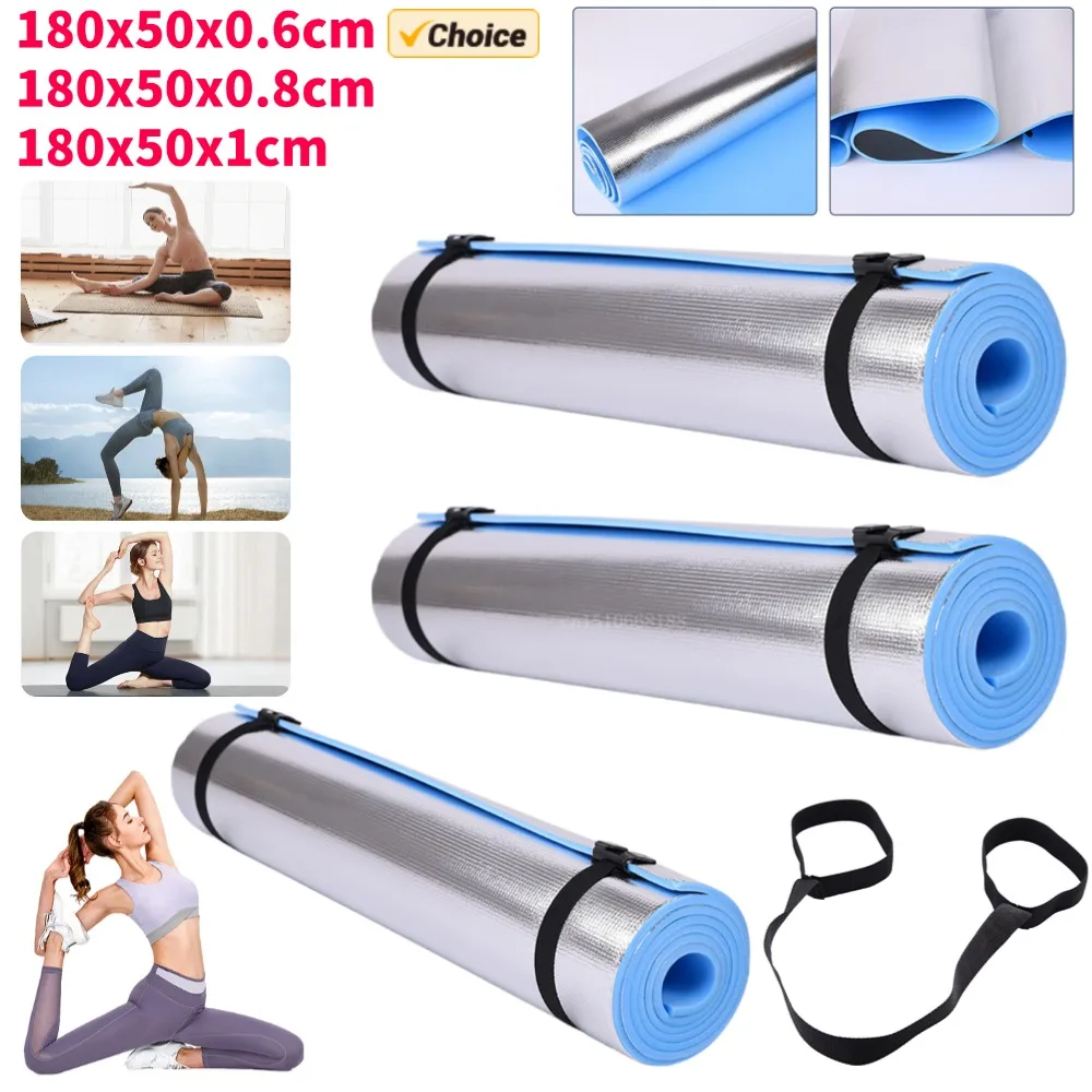6/8/10 mm dicke Yoga-Matte, rutschfeste Sport-Fitness-Matte, EVA-Komfortschaum, Yoga-Matte für Übungen, Yoga und Pilates, Gymnastikmatte
