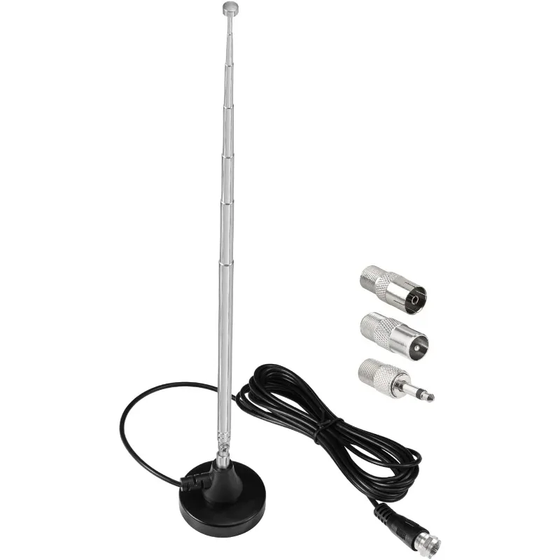 Base magnética forte antena de rádio fm telecópica para onkyo yamaha indoor digital hd rádio fm bluetooth receptor estéreo doméstico