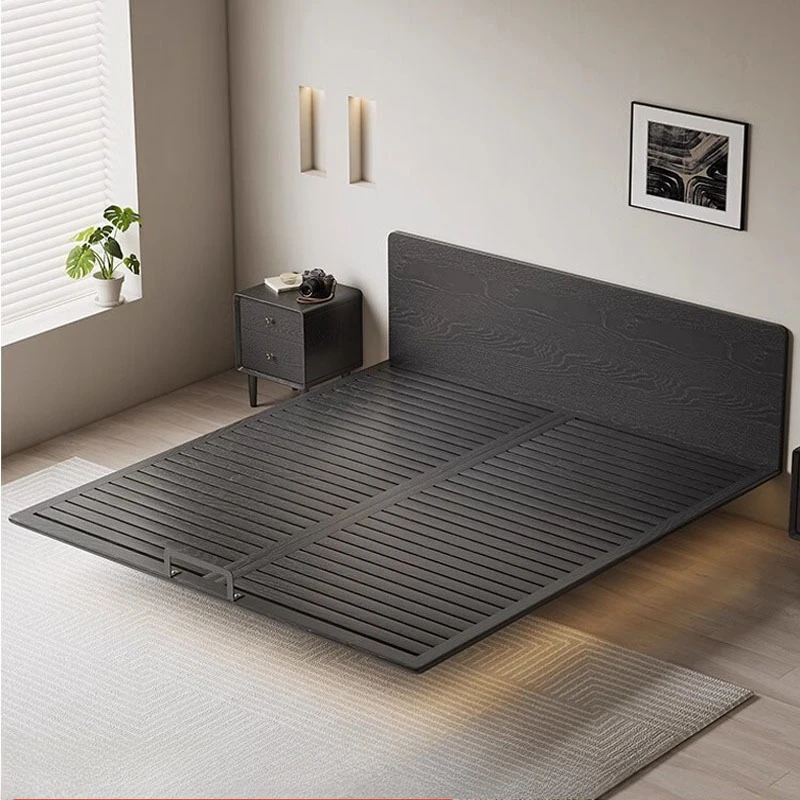 Tempat tidur gantung kayu solid, tempat tidur gantung rangka kayu ash