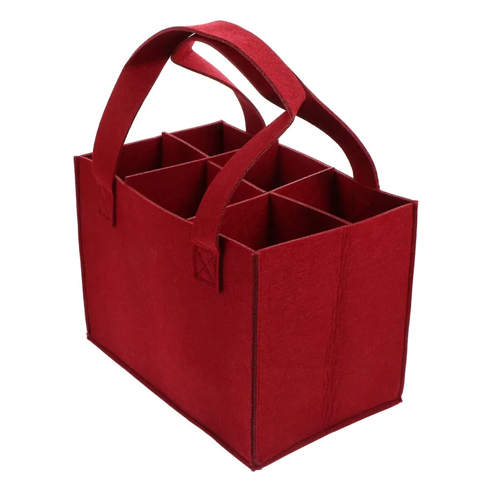 

Compact and Bottle Carrier Bag Protects 6 Bottles Easy to Fold and Store Perfect for Beer Wine and More Red